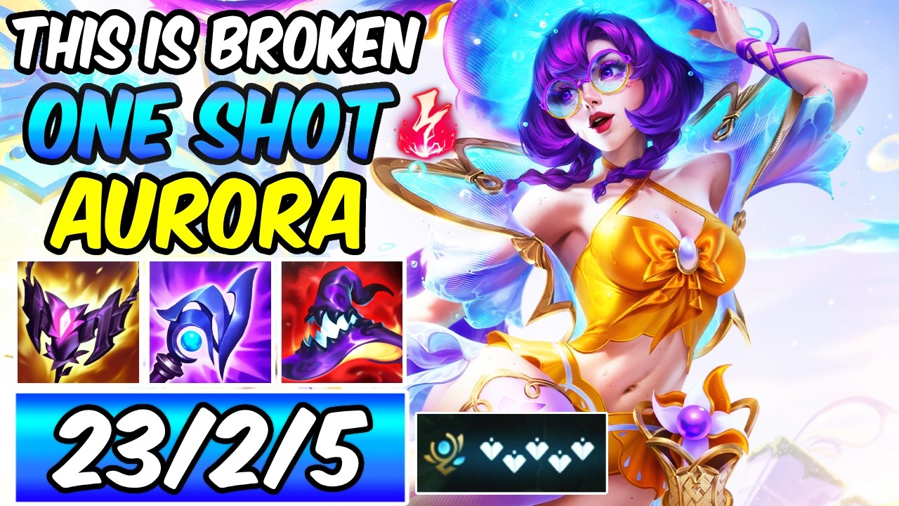 BROKEN ONE-SHOT AURORA MID S+ How To Play Aurora | Best Build & Runes | League of Legends