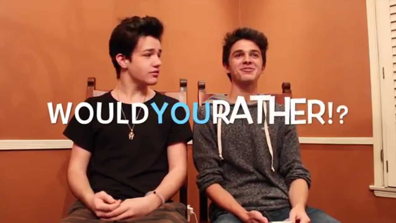 WOULD YOU RATHER!? (w/ Aaron Carpenter) | Brent Rivera