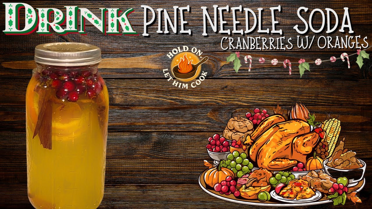 How to Make Christmas Soda | Pine Needle, Cranberry & Orange Holiday Drink