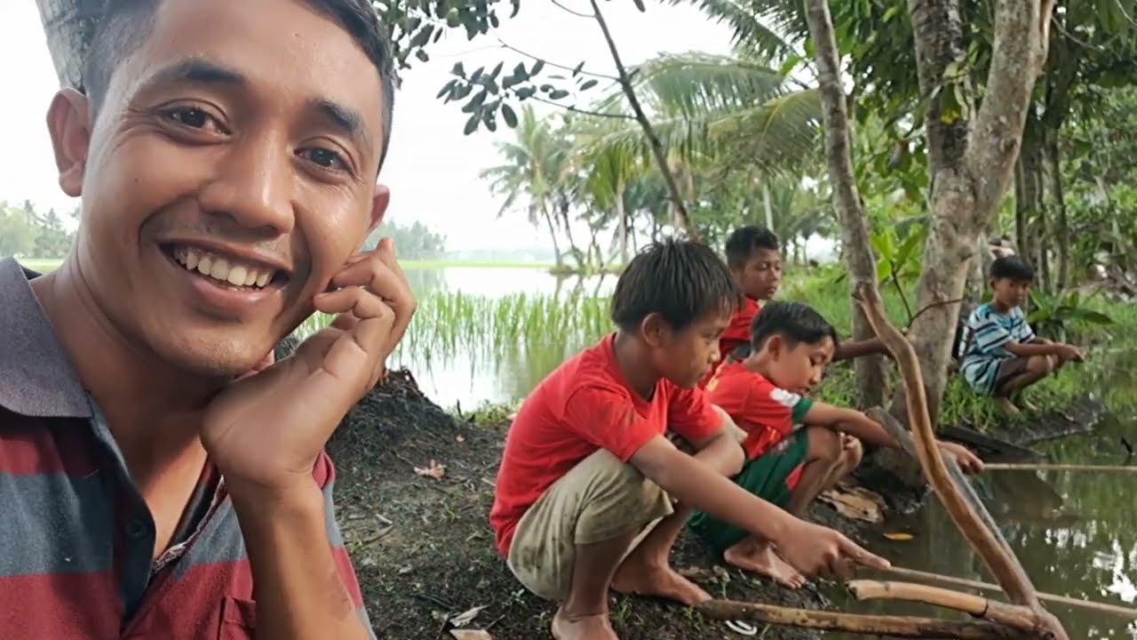 Adit kesirihan jadi ikut mancing//Gawe bungah Bocil Bocil