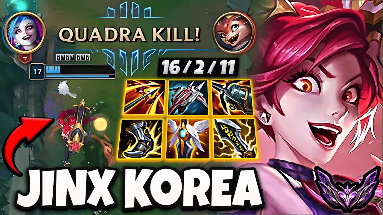 Jinx vs Smolder [ ADC ] Lol Korea Master Patch 14.4 ✅
