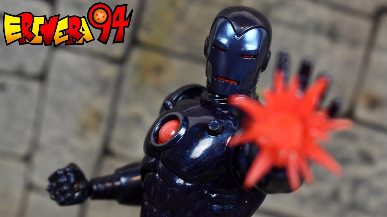 Marvel Legends Iron Man Ursa Major wave BLUE STEALTH IRON MAN Action Figure Review