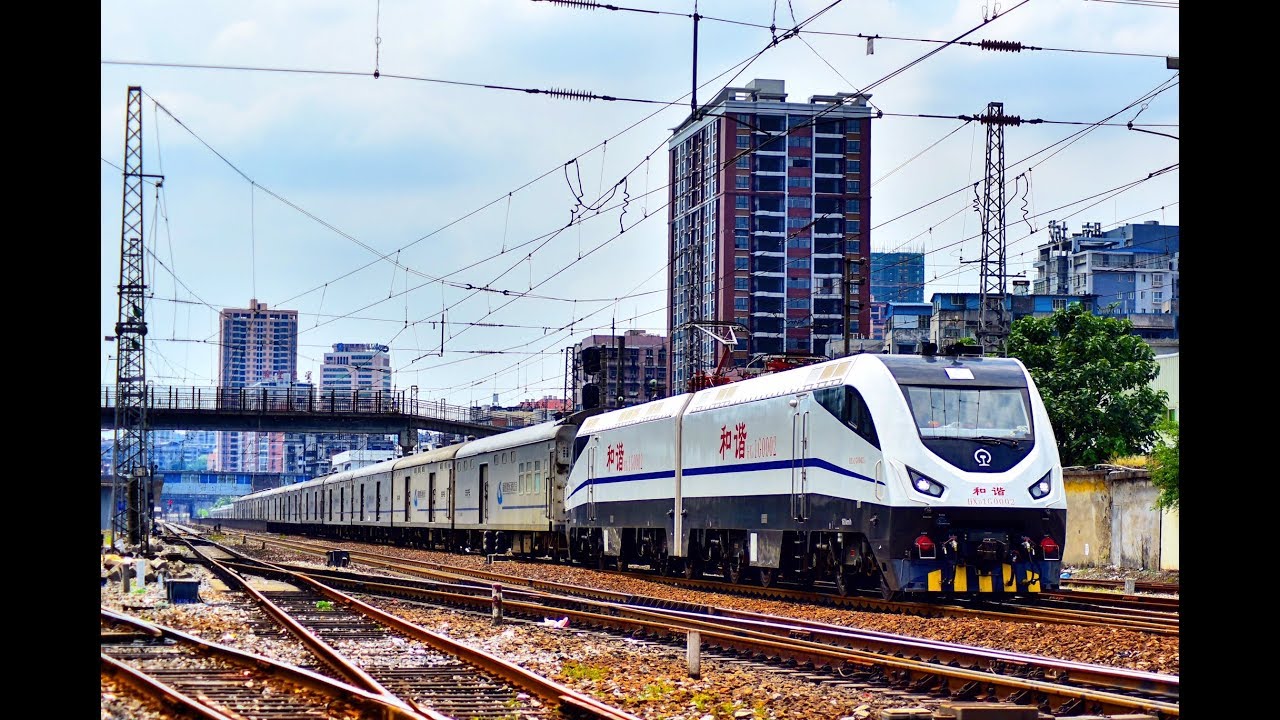 [China railway] HXD1G 0002牽引X112次通過京廣綫郴州站