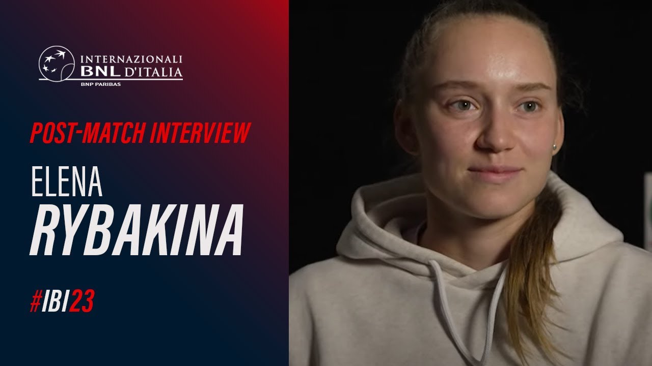 Elena Rybakina Post Match Interview (vs Vondrousova)