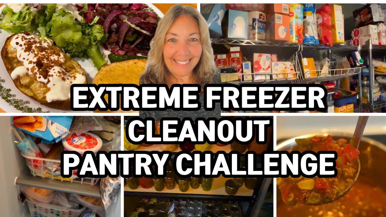 Pantry And Freezer Clean Out Challenge! Low Spend September! Easy Budget Friendly Meals #freezer