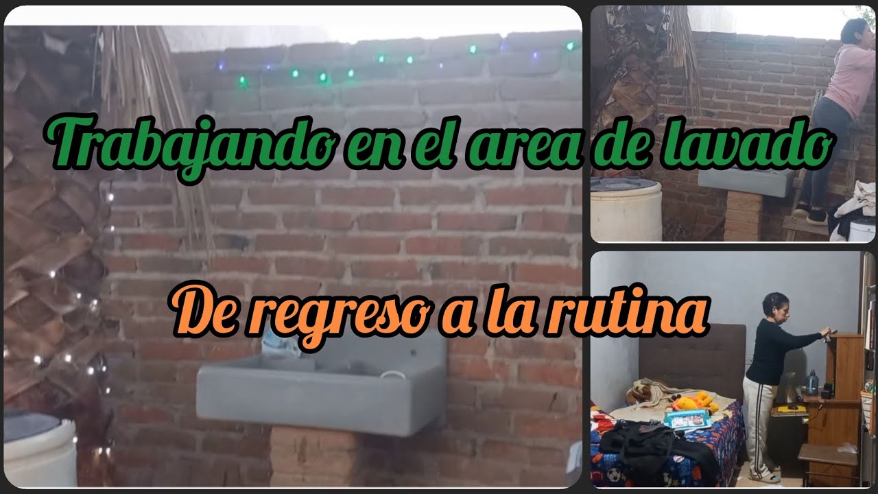 Rutina muy temprano de nuevo🏫Mi area de lavado soñada🙆‍♀️