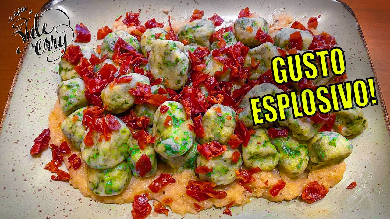 GNOCCHI CIME di RAPA e CRUDO CROCCANTE una BONTA' INFINITA