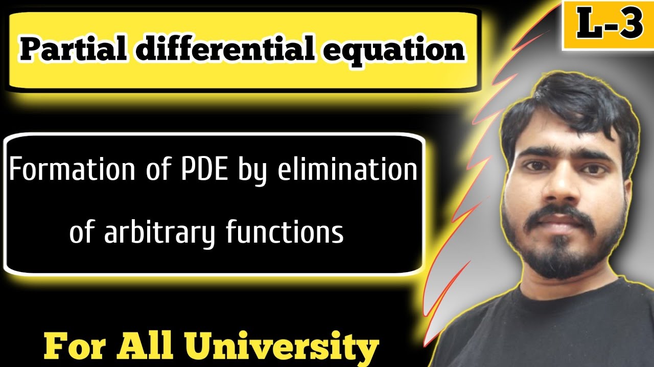 Formation of Partial differential equation by elimination of arbitrary functions | engineering maths