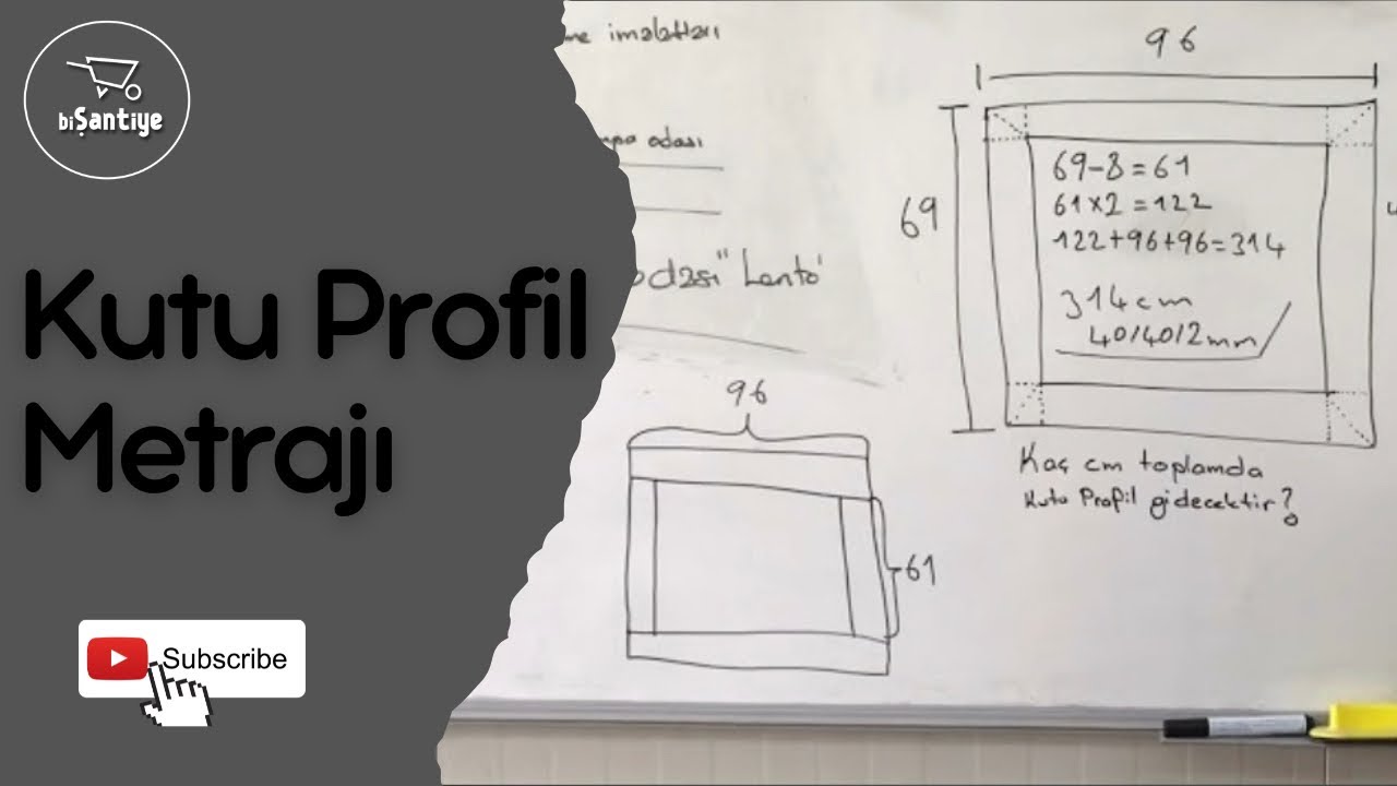 Kutu Profil Metrajı (Basit) | biŞantiye