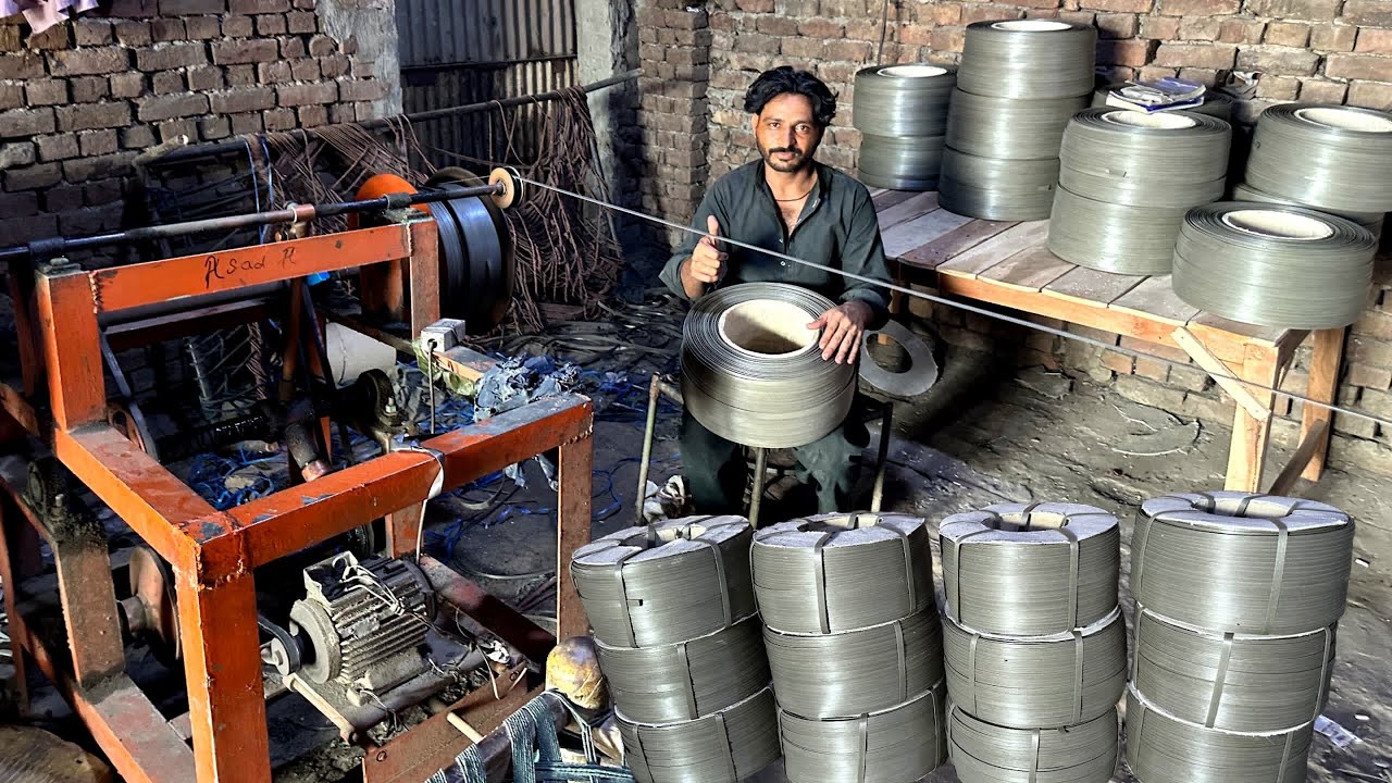 Amazing Manufacturing Process of Plastic Patti Rolls