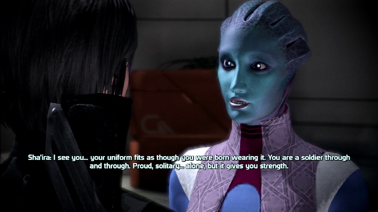 Mass Effect // Female Shepard & Sha'ira (Asari Consort)