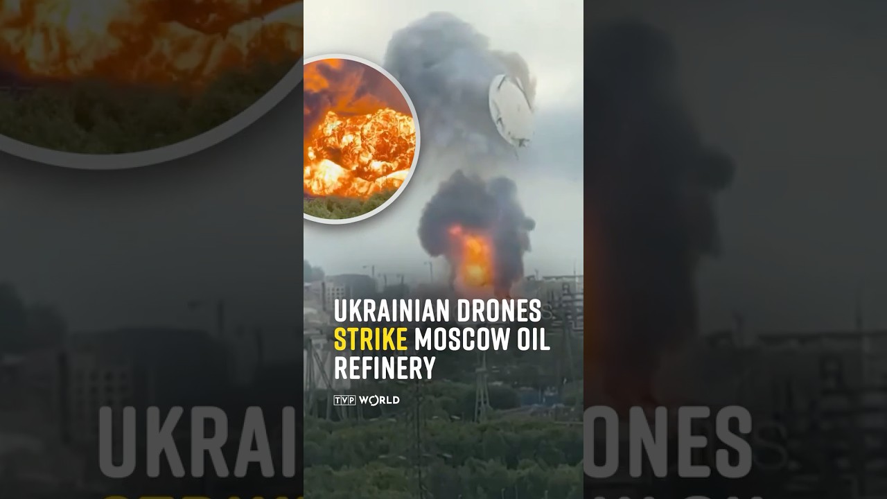 #Ukrainian drones #strike #Moscow oil refinery