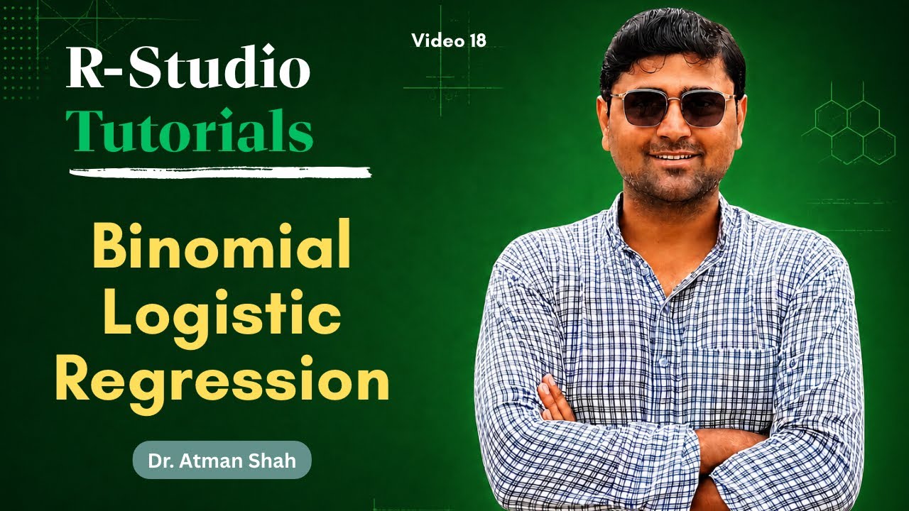 Binary Logistic Regression in R Studio || Dr. Atman Shah || SXCA