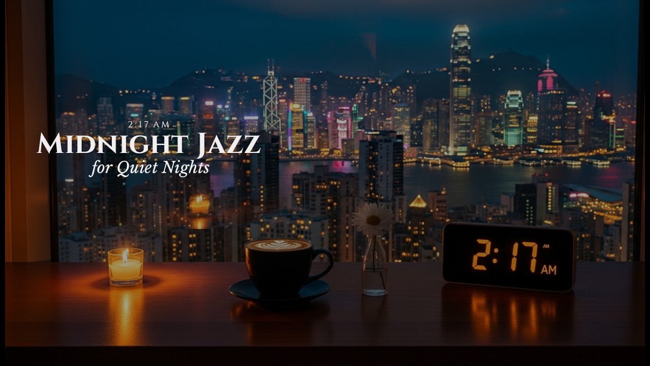 2:17 AM — Rainy Tokyo Midnight Jazz | Cozy Cafe Piano for Deep Focus