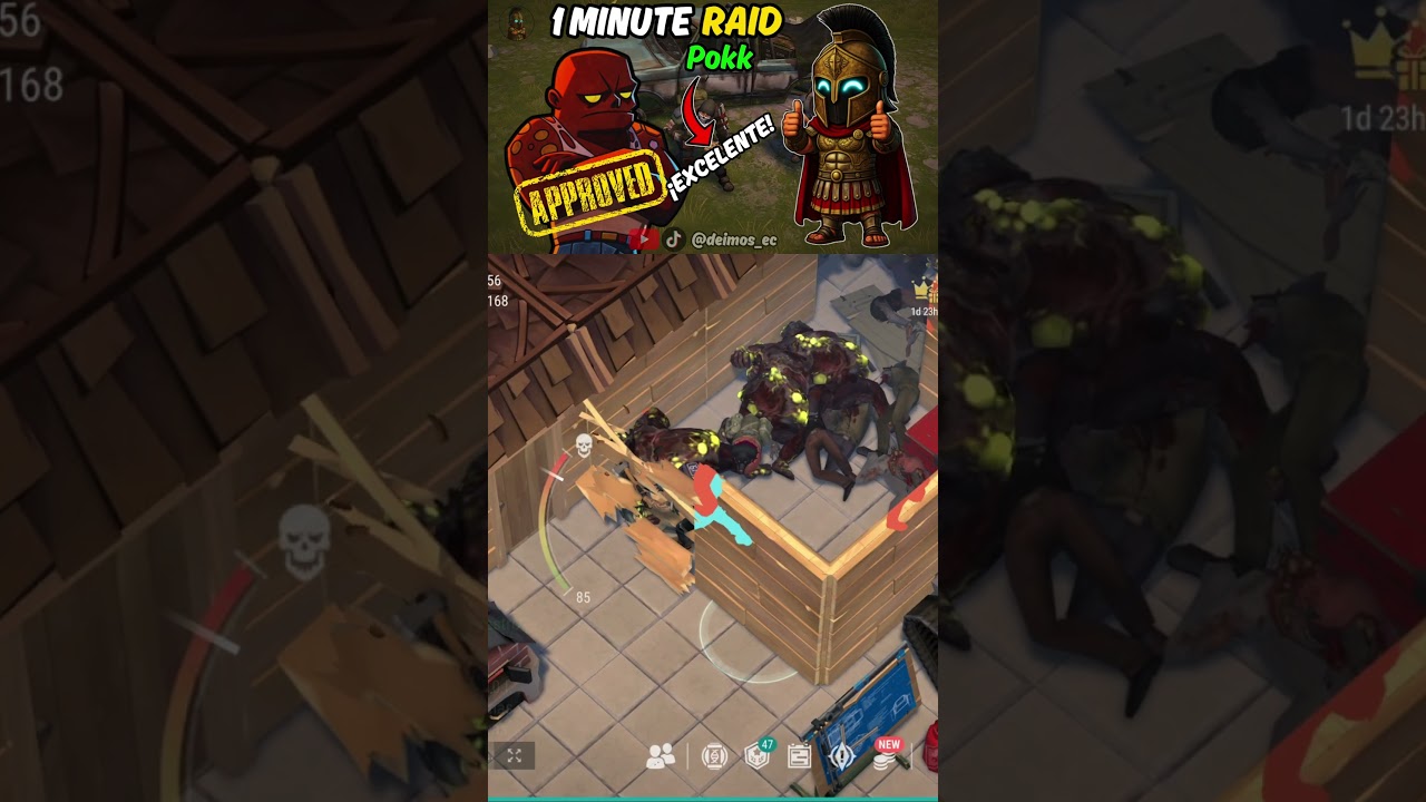 💥🤑1 Minute Raid - Pokk | EXCELENTE🤑💥| Last Day on Earth: Survival