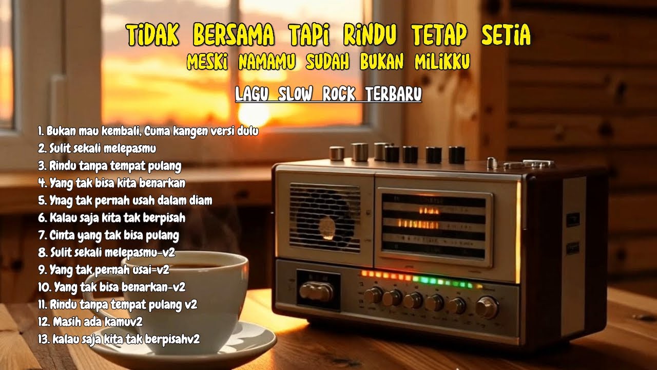 Tidak Bersama Tapi Rindu Tetap Ada | Slow Rock Rindu & Luka | Full Lagu 1 Jam Tanpa Iklan