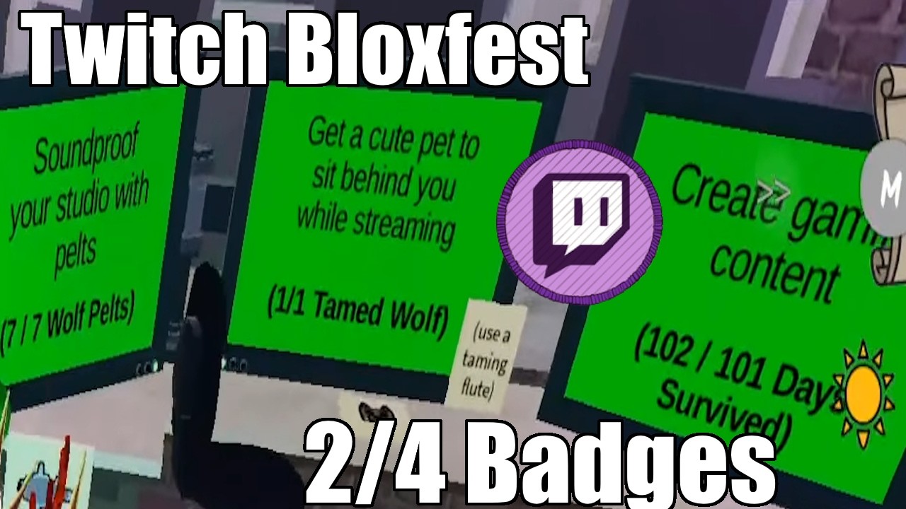 How to get the 2nd Badge in Bloxfest | 99 Nights in the Forest | All Steps | Glitch Helmet 2/4