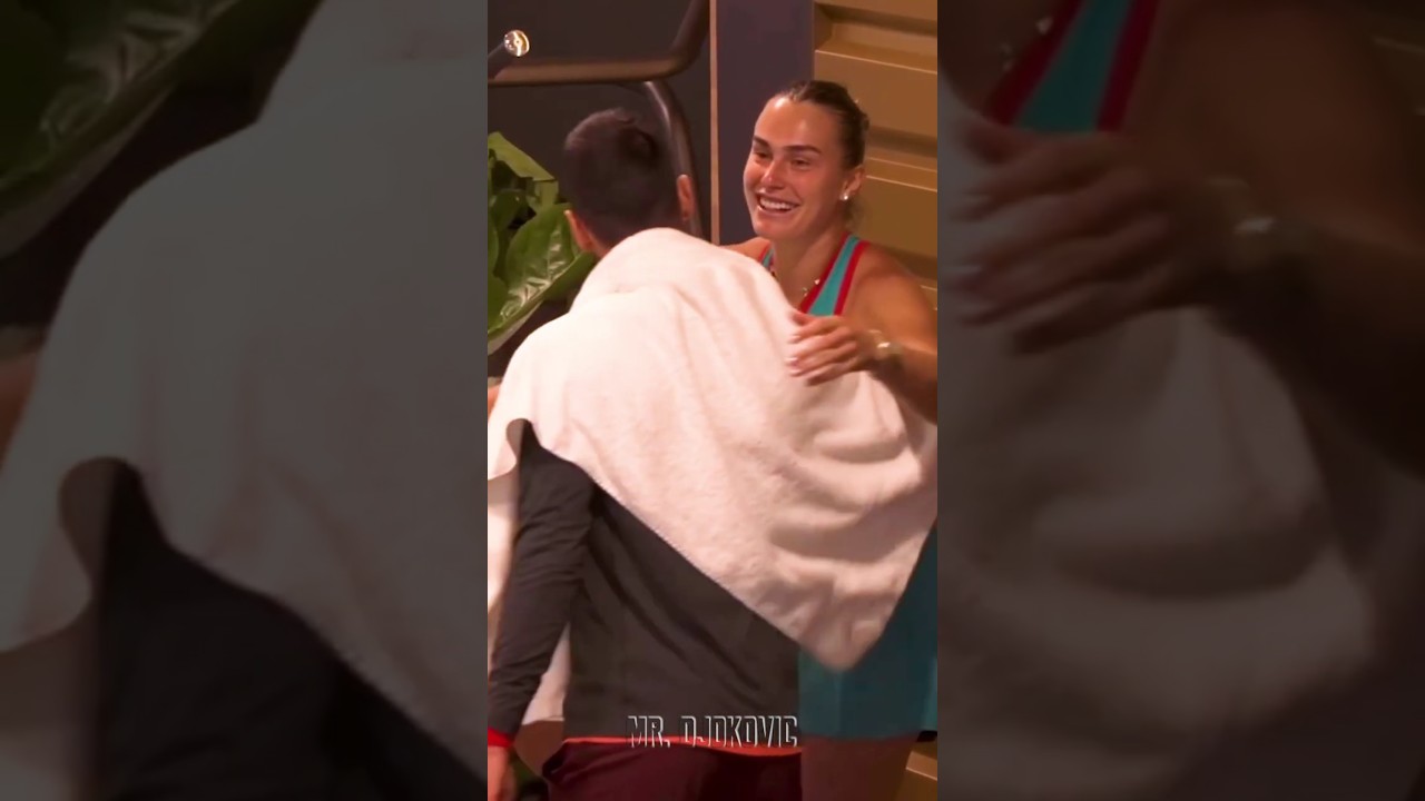 😍 Sabalenka & Djokovic BROMANCE #djokovic #sabalenka