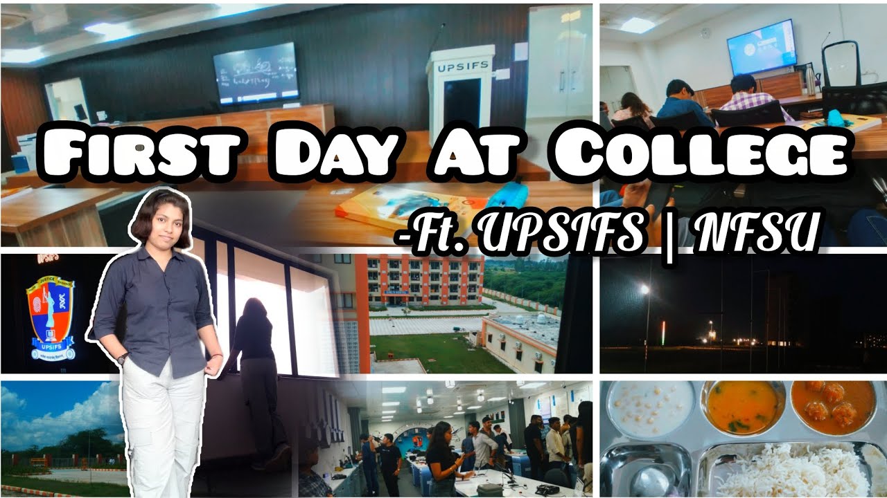First Day At College Ft. UPSIFS | NFSU 🤩| Peaceful ✌ ❤️😌 #upsifs #nfsu 