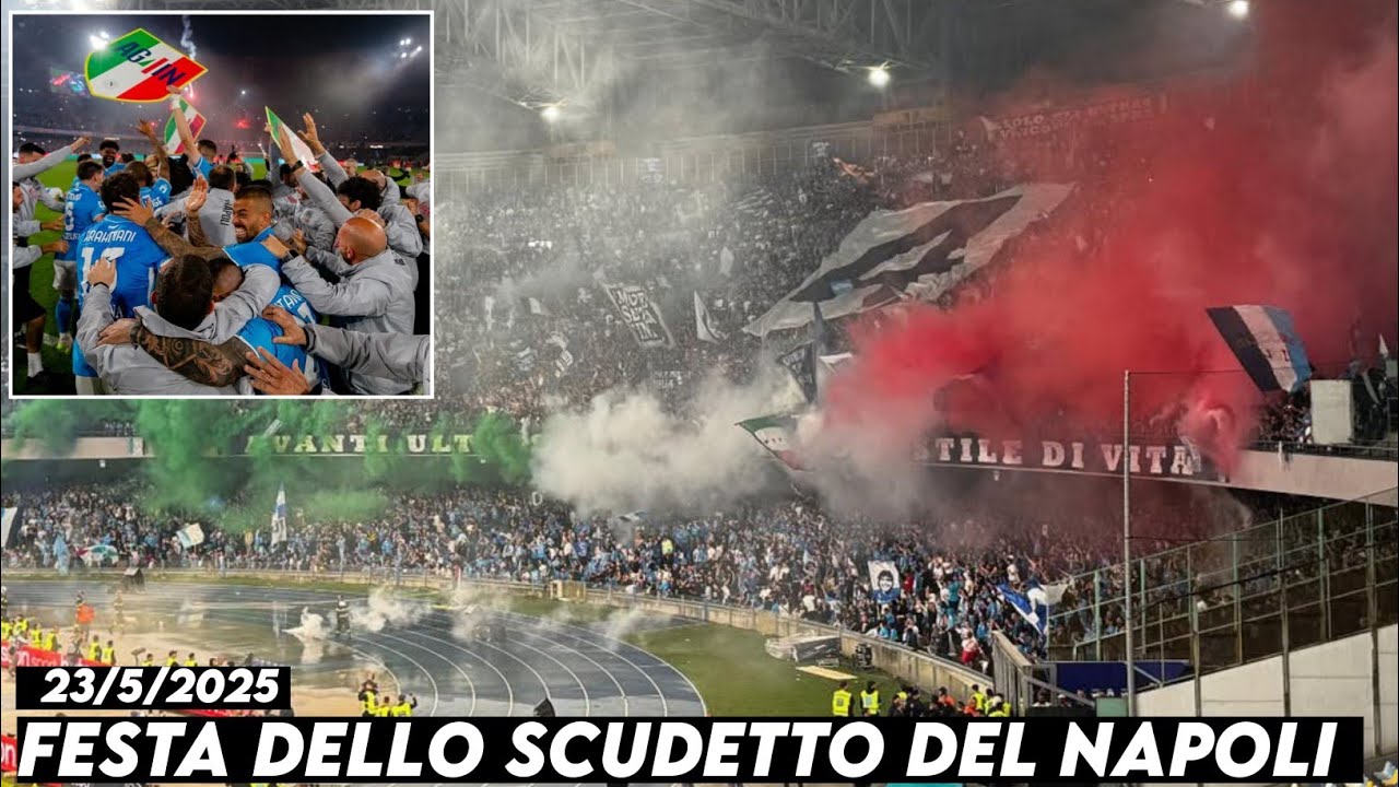 FESTA DELLO SCUDETTO DEL NAPOLI A STADIO DIEGO ARMANDO MARADONA