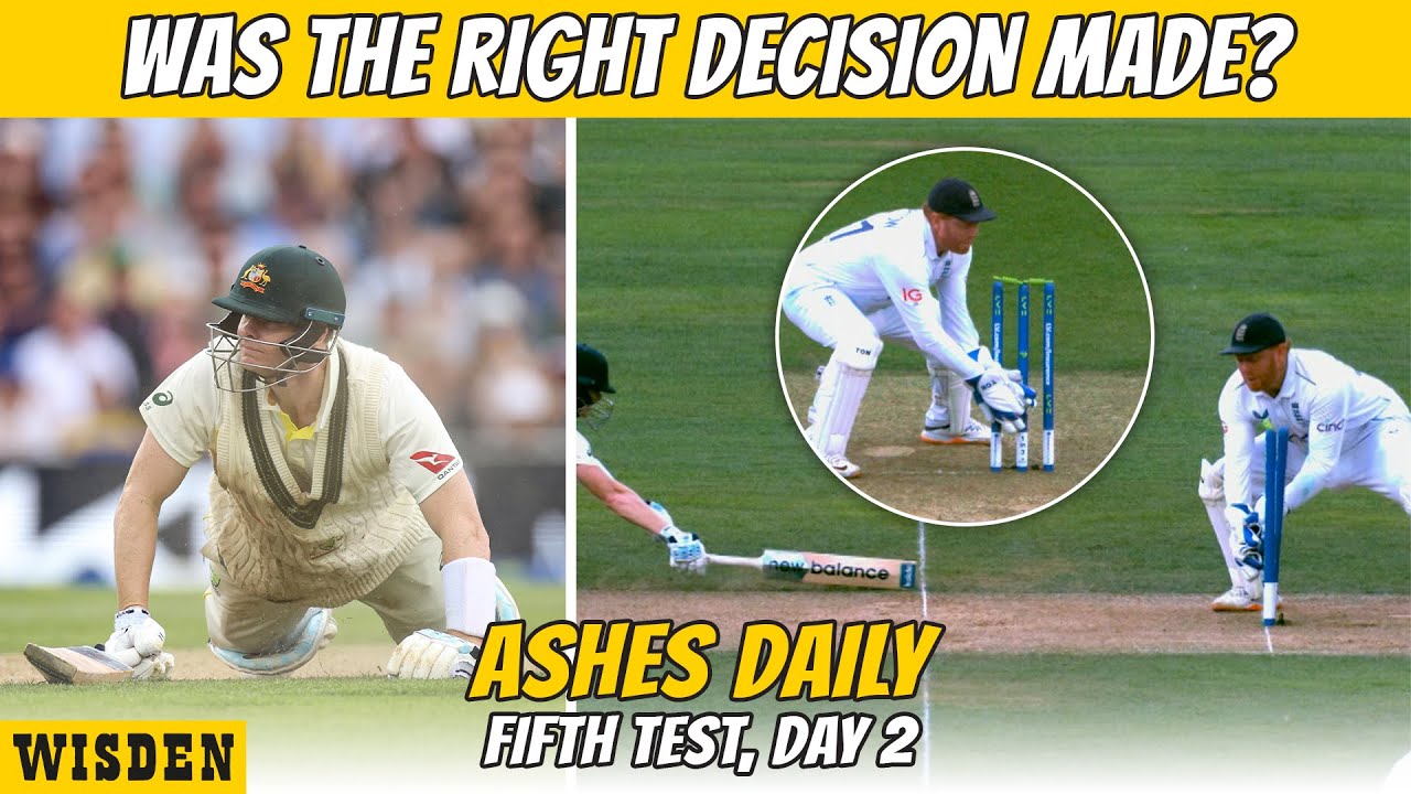 Out or not out? Smith survives contentious run out as England fight back | Ashes Daily, Kia Oval D2