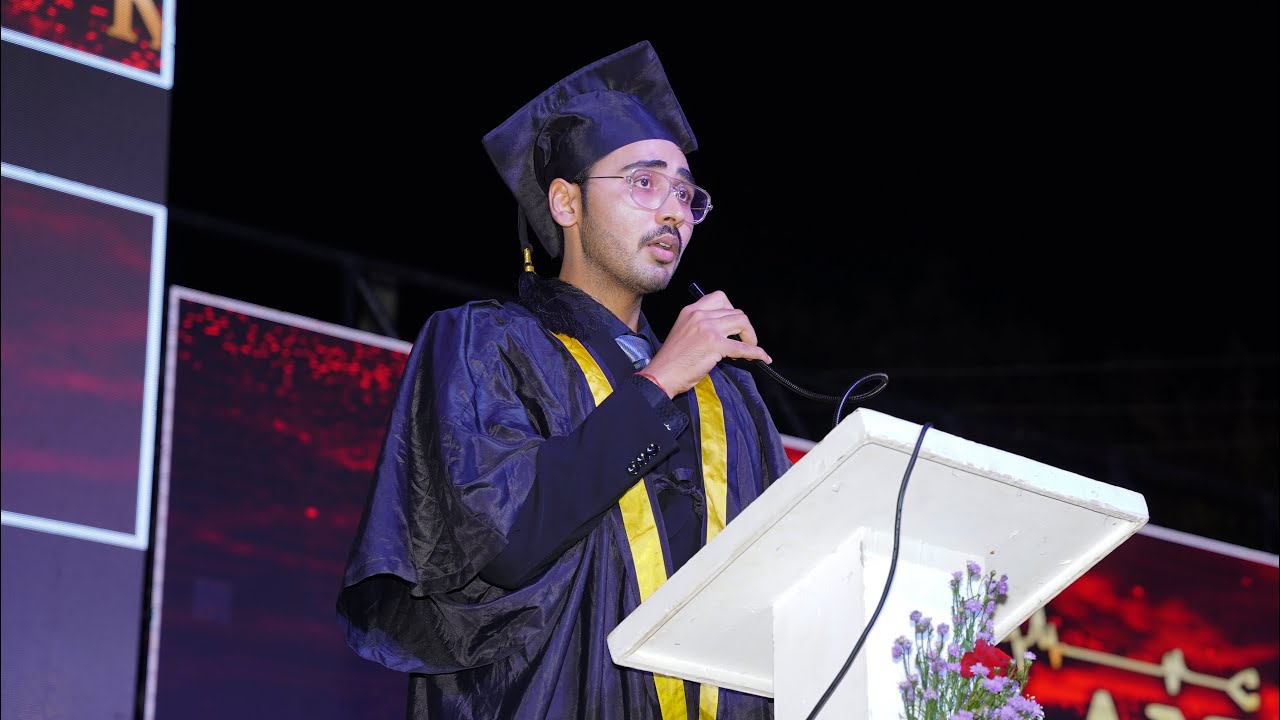 Graduation speech by Dr.Tanishq MBBS