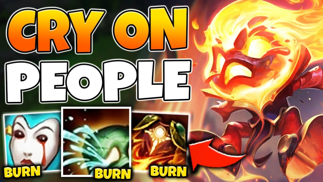 HELLFIRE AMUMU TOP IS 100% AMAZING! CRY ON PEOPLE FOR INSANE DAMAGE - League of Legends