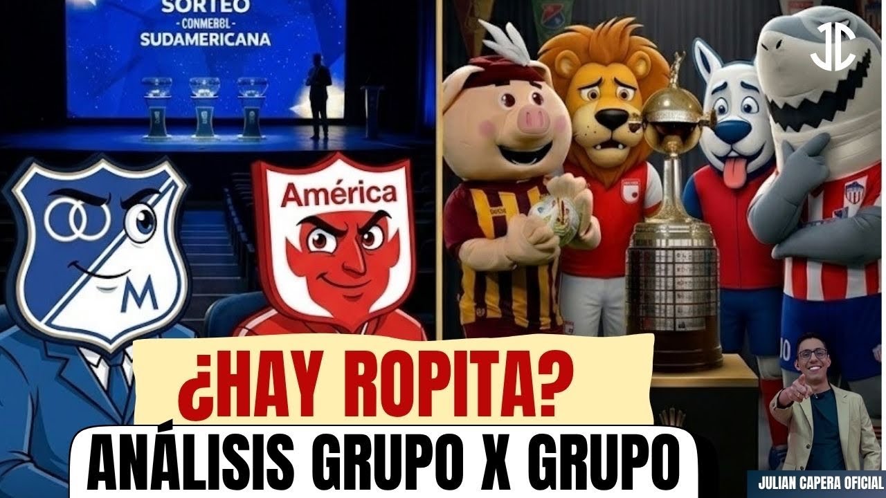 🚨🇨🇴 ¿HAY ROPITA? ANÁLISIS DE LOS GRUPOS DE LIBERTADORES Y SUDAMERICANA PARA LOS EQUIPOS COLOMBIANOS