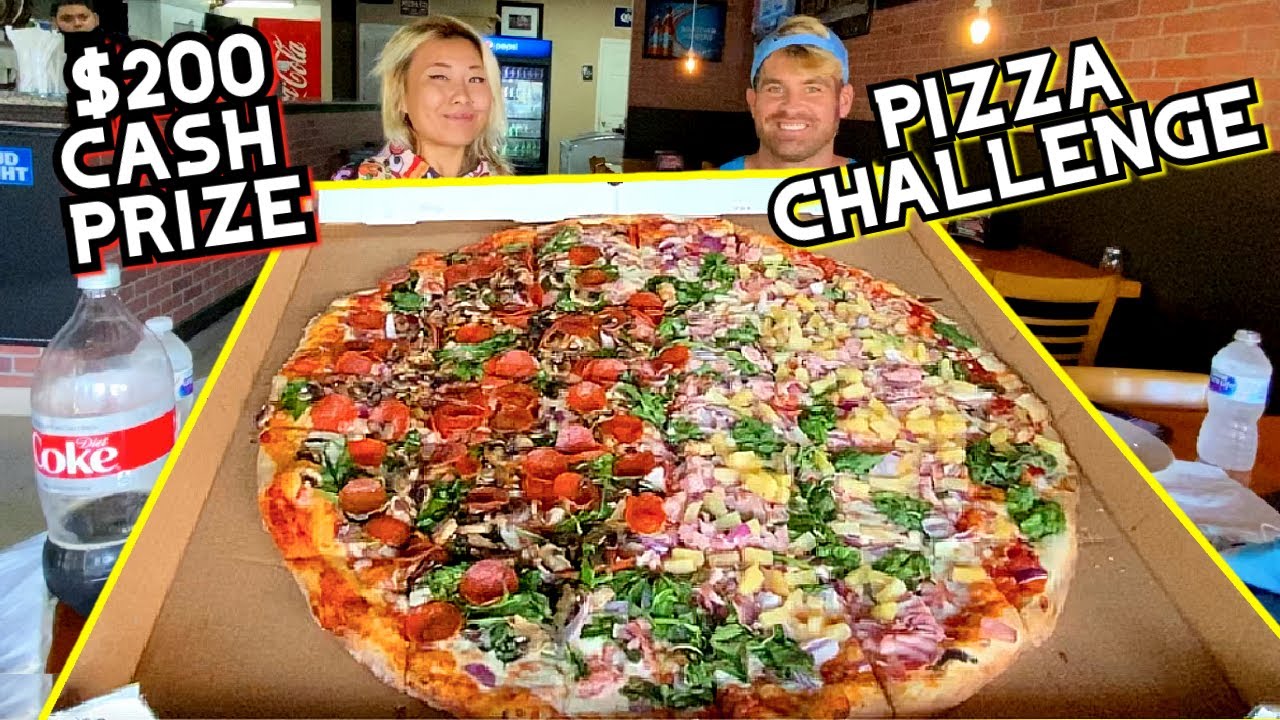 $200 CASH PRIZE CHALLENGE at Munchy's Pizza in Florida!! ft. Blaine #RainaisCrazy
