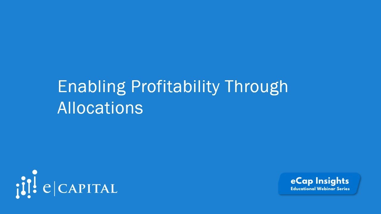 OneStream FP&A Educational Series | Enabling Profitability Through Allocations​