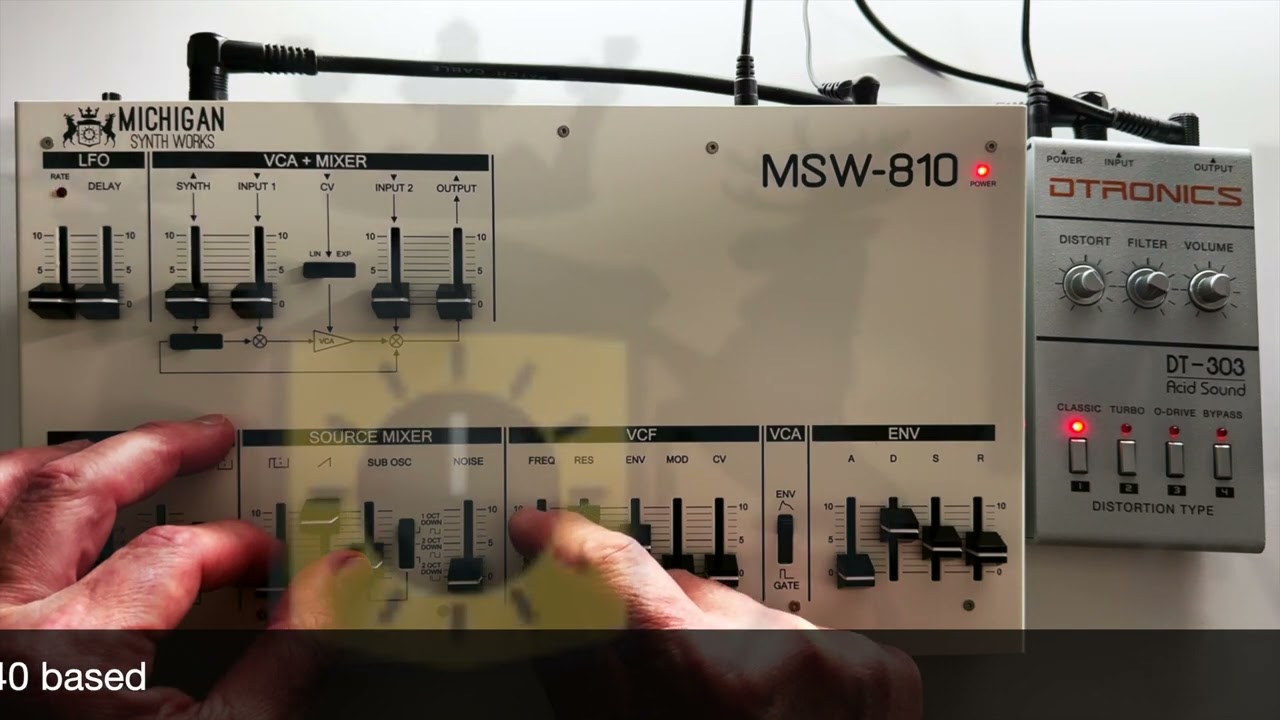 MICHIGAN SYNTH WORKS MSW 810 + DTRONICS DT-303