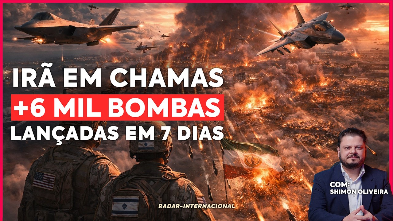 ISRAEL e EUA DEVASTAM o IRÃ: MAIS de 6.500 BOMBAS LANÇADAS em 7 DIAS — TRUMP DECLARA VITÓRIA
