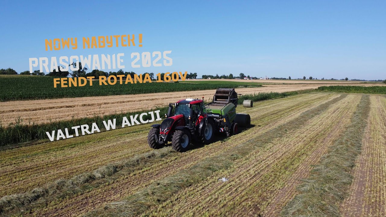 PRASOWANIE NOWYM NABYTKIEM 2025 | VALTRA T175 & FENDT ROTANA 160V | GR KARCZMARCZUK