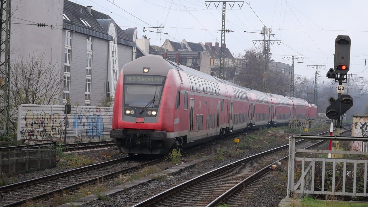 Eisenbahnverkehr in Köln Süd Mit Br 442 152 401 193 620 406 146 425 261 462 186 145 460 1440 189 429