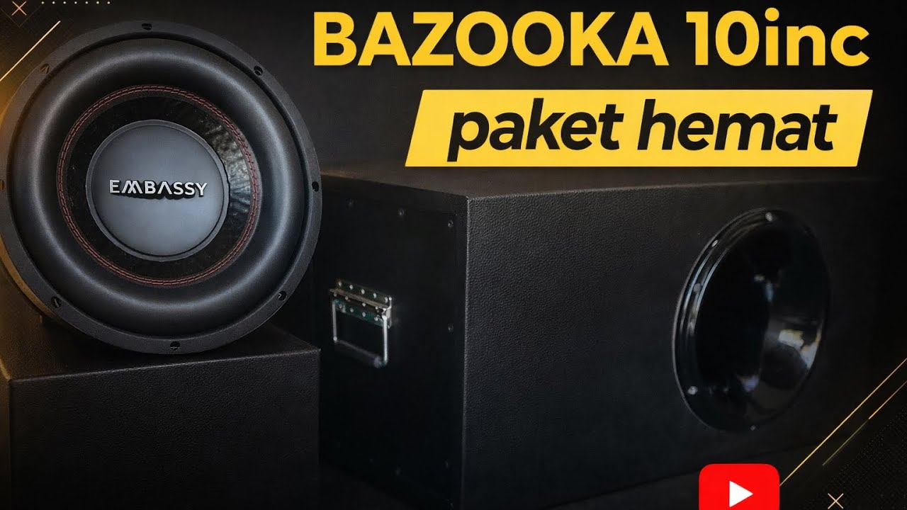 Subwoofer Bazooka 10inc paling murah