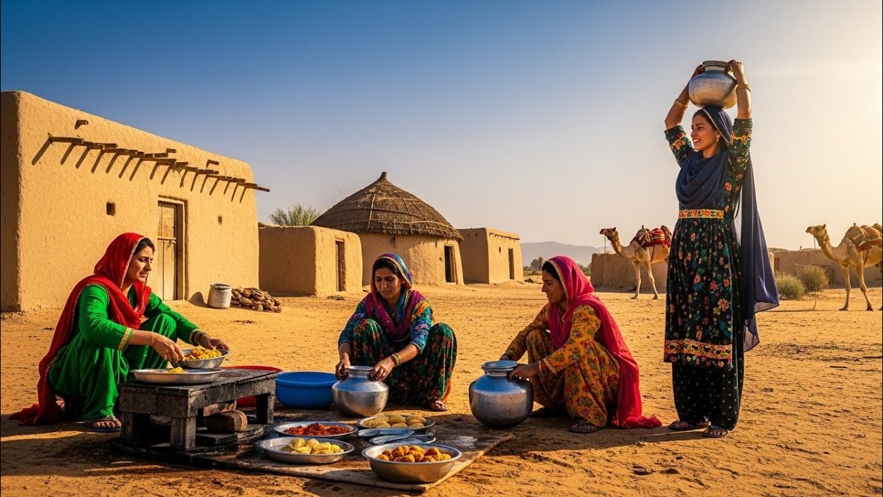Village Women Cooking Cooking Traditional Food || Village Woman Routine || Cholistan village 