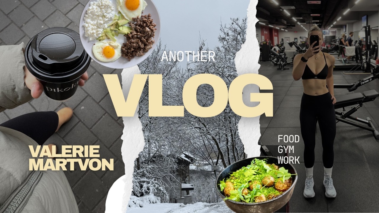 END OF THE WEEK VLOG | jídlo, gym, práce