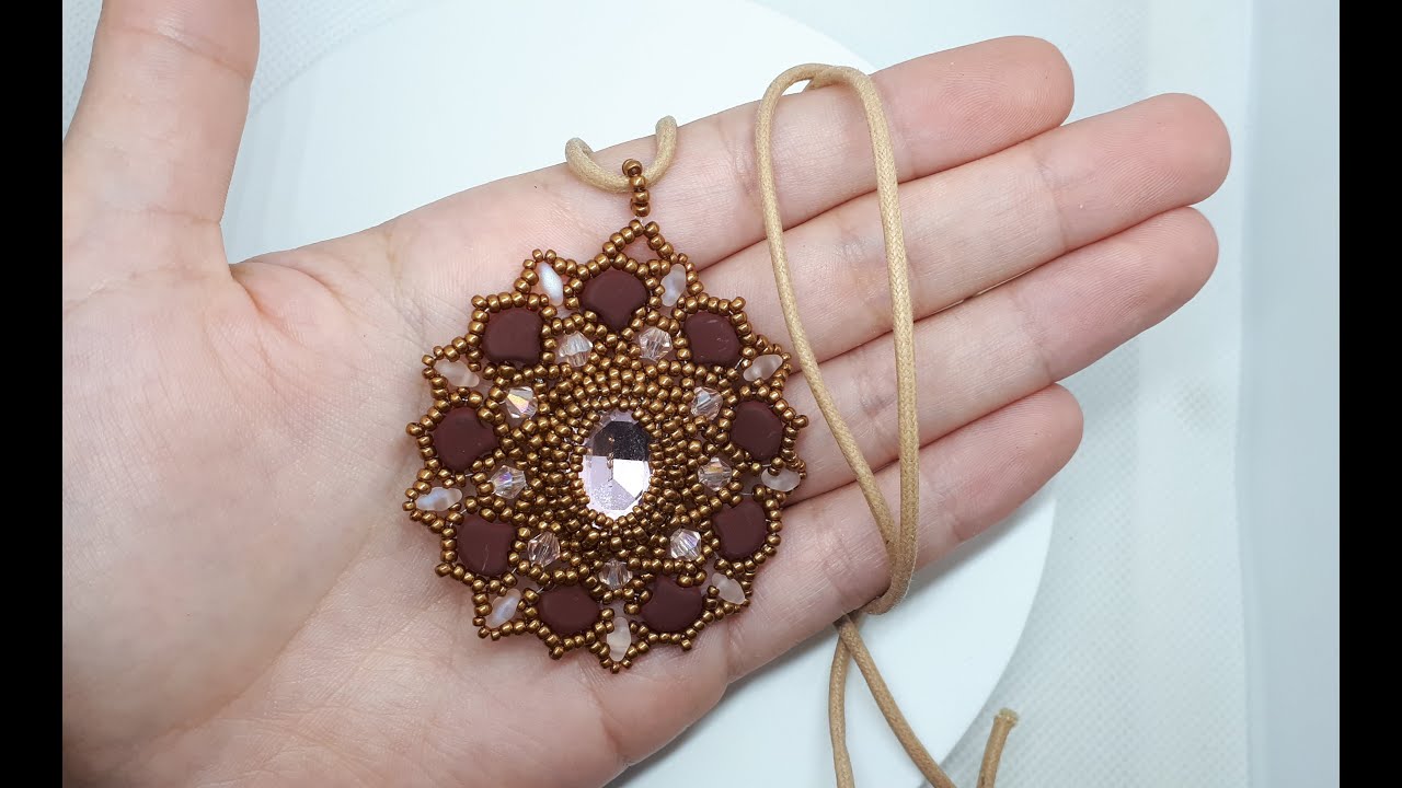 Tutorial ciondolo Sofia con cabochon ovale 13x18