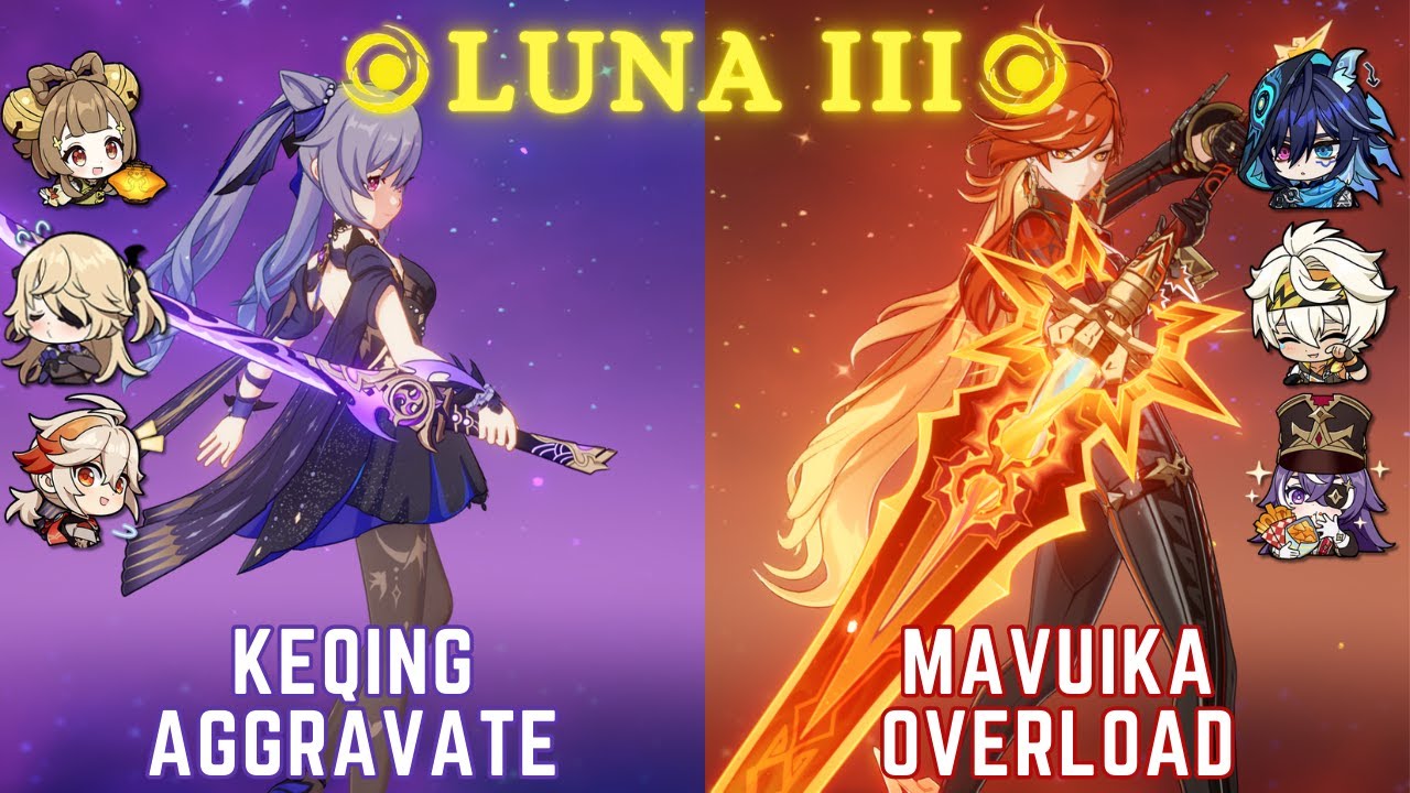 C6 Keqing Aggravate & C0 Mavuika Overload - Genshin Luna III Spiral Abyss Floor 12