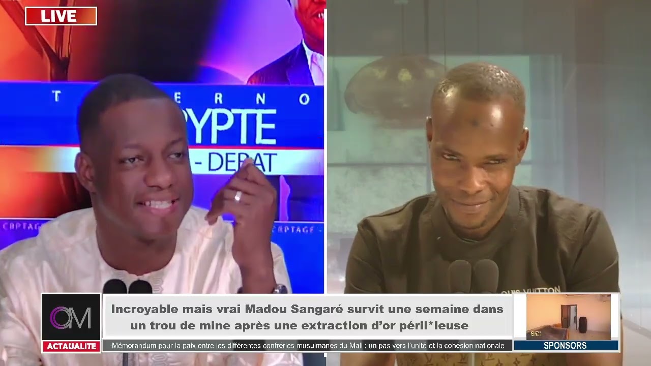 OMTV:# Incroyable mais vrai Madou Sangaré survit une semaine dans un trou de mine  d’or péril*leuse
