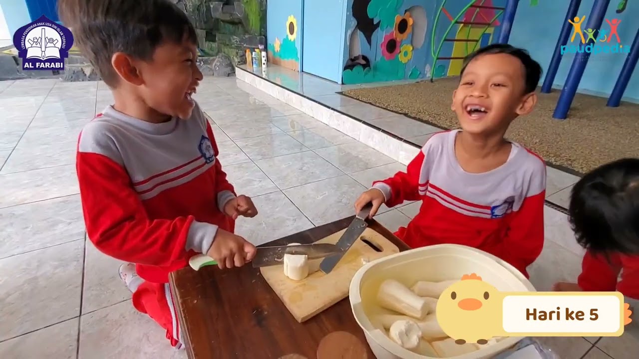 LOMBA AKSI ILMUWAN CILIK 2025 TKIT AL FARABI  MEMBUAT GETUK PELANGI