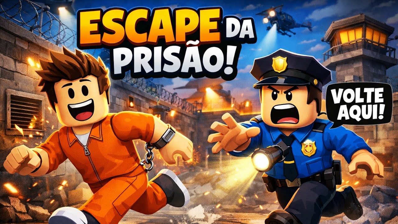 🚨🏃‍♂️ ESCAPE DA PRISÃO NO ROBLOX! 🔥🔐