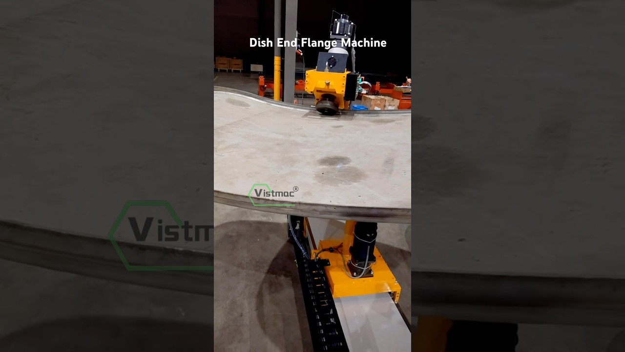 Dish End Flange Machine for Sale #fueltank #oiltankertruck
