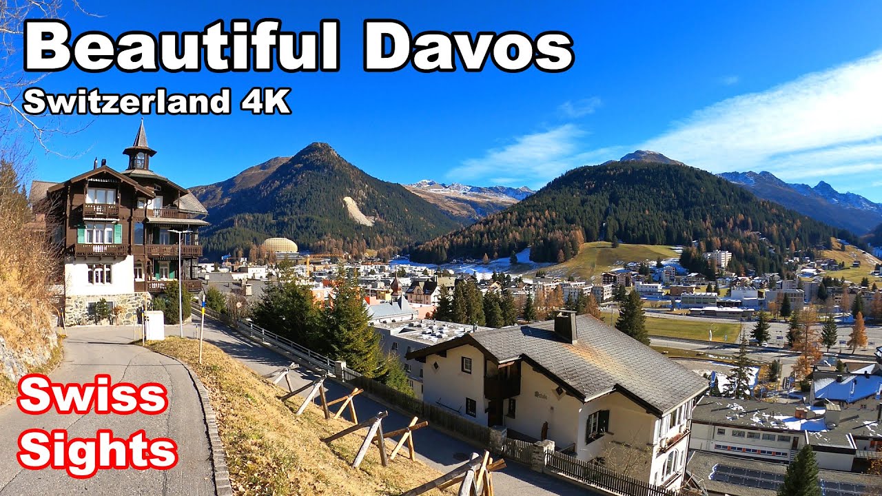 Beautiful Davos Tour Switzerland 4K