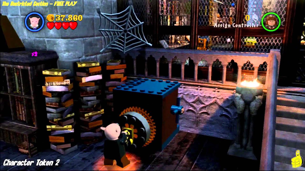 Lego Harry Potter Years 1-4: The Restricted Section FREE PLAY (All collectibles) - HTG
