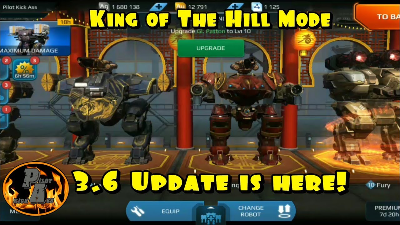 War Robots New 3.6 Update Out! | King of The Hill Mode I New Lunar Event 2018!