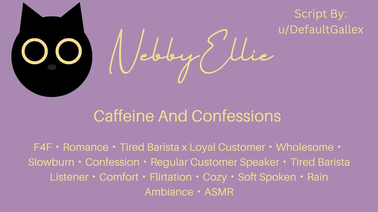 [F4F] Caffeine And Confessions [Tired Barista x Loyal Customer][Flirtation][Rain Ambiance] ASMR