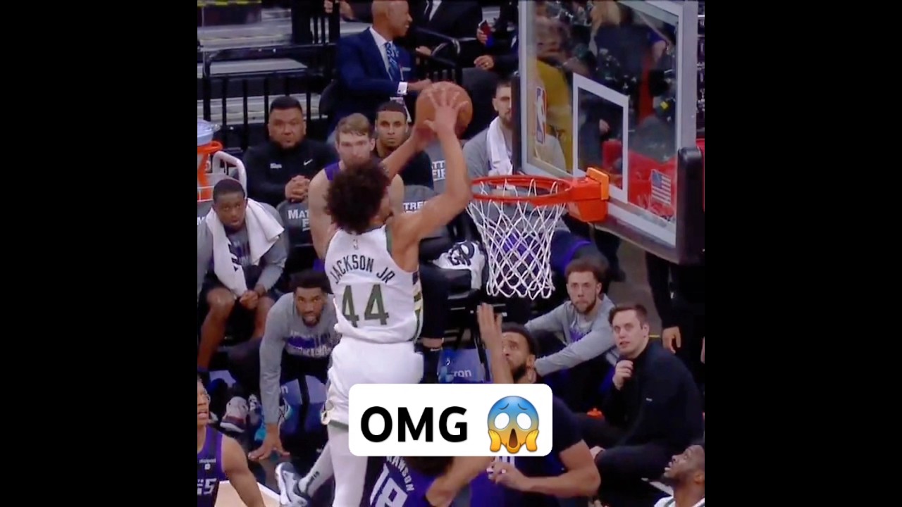 Andre Jackson Jr's NASTY dunk 🤯! #nba #trending #highlights
