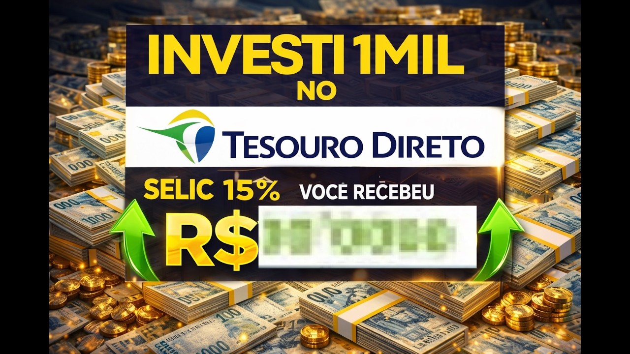 Coloque R$1.000 no TESOURO DIRETO: o resultado vai te IMPRESSIONAR! 😱 VALEU A PENA?