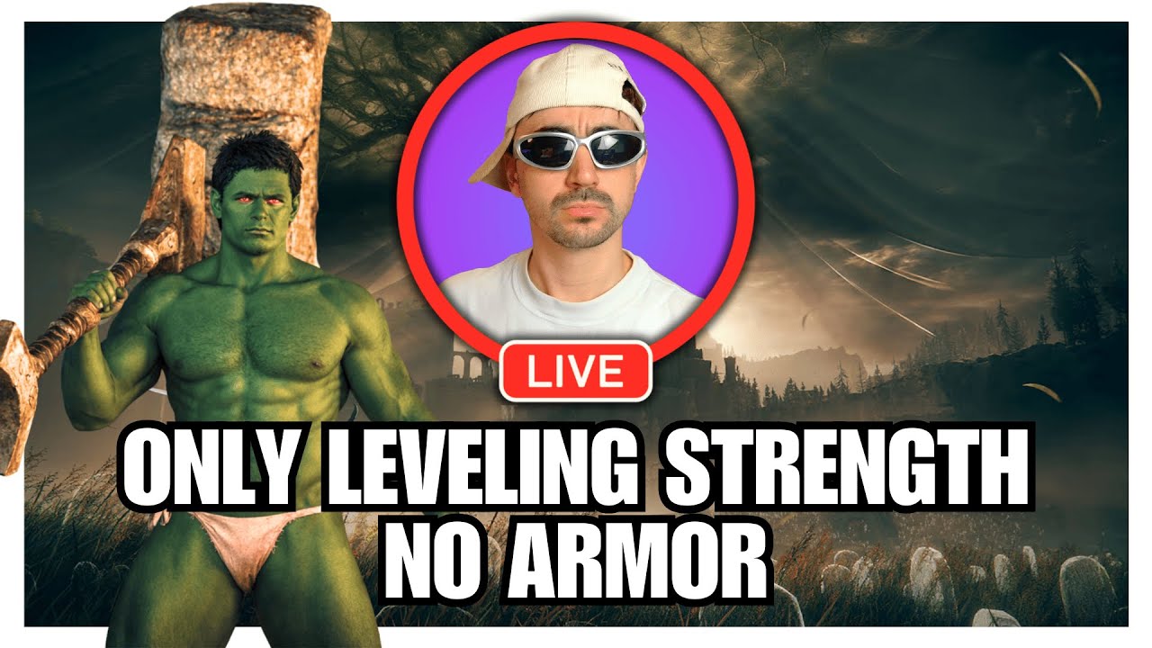 📱DLC TIME!📱 ONLY LEVELING STRENGTH!! NO ARMOR NO SUMMONS NO MAGIC!